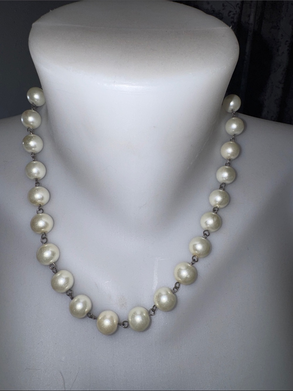 Pearl-Style Bead Necklace in Ivory - Women's Jewelry